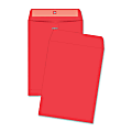 Quality Park Brightly Colored 9x12 Clasp Envelopes - Clasp - #90 - 9" Width x 12" Length - 28 lb - Clasp - Paper - 10 / Pack - Red