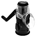 Brentwood® Rotary Grater with Handle and Stainless Steel Drum Blades, Black 1 thumbnail image