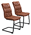 Zuo Modern Sharon Dining Chairs, Vintage Brown, Set Of 2 Chairs 1 thumbnail image