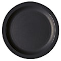 Cambro Camwear Round Dinnerware Plates, 8-1/4", Black, Set Of 48 Plates