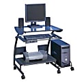 RS To•Go™ Metro Computer Cart, 29 1/4"H x 37 1/12"W x 19"D, Silver
