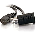 C2G 6ft 16 AWG Universal Power Cord with Extra Outlet - 6ft 1 thumbnail image
