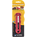 San Jamar Disposable Carton Opener - Stainless Steel Blade - Contoured Grip, Disposable, Dual Blade, Dishwasher Safe - Red - 0.5" Length - 3 / Pack 1 thumbnail image