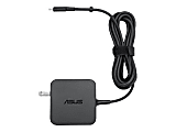 ASUS AC65-00 - Power adapter - AC 100-240 V - 65 Watt - United States - black - for ZenBook 13 OLED; ZenBook Duo 14; ZenBook Flip 13; 13 OLED; Zenbook Flip S13 OLED 1 thumbnail image