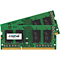 Crucial 8GB (2 x 4 GB) DDR3 SDRAM Memory Module - For Desktop PC - 8 GB (2 x 4GB) - DDR3-1066/PC3-8500 DDR3 SDRAM - 1066 MHz - CL7 - 1.35 V - Non-ECC - Unbuffered - 204-pin - SoDIMM - Lifetime Warranty 1 thumbnail image