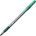 BIC® Round Stic Grip Pen, Medium Point, 1.2mm, Gray/Green, Pack of 12 1 thumbnail image