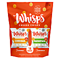 Whisps Gluten-Free Cheese Crisps, Parmesan & Cheddar, 0.63 Oz, Pack Of 14 Bags