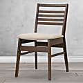 Glamour Home Audrey Upholstered Fabric Dining Accent Chairs, Beige/Brown, Pack Of 2 Chairs 1 thumbnail image