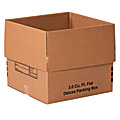 Office Depot® Brand Deluxe Moving & Storage Boxes, 18" x 18" x 16", Kraft, Case Of 20