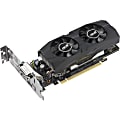 Asus GTX1050TI-O4G-LP-BRK GeForce GTX 1050 Ti Graphic Card - 1.33 GHz Core - 1.44 GHz Boost Clock - 4 GB GDDR5 - Low-profile - Dual Slot Space Required - 128 bit Bus Width - Fan Cooler - OpenGL 4.5 - 1 x DisplayPort - 1 x HDMI - 1 x Total Number of DVI 1 thumbnail image