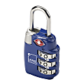 Lewis N. Clark Travel Sentry® Zinc Alloy Combination Lock, Blue