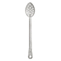 Hoffman Browne 15" Serving Spoons, Perforated, Silver, Pack Of 120 Spoons