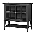 Ameriwood™ Home Franklin 2-Door Storage Cabinet, 2 Shelves, Black