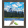 Amanti Art Picture Frame, 23" x 27", Matted For 20" x 24", Bark Rustic Char Narrow
