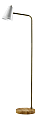 Adesso® Morris Floor Lamp, 55"H, White Metal Shade/Natural Base 1 thumbnail image
