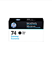 HP 74 Economy-Yield Black Ink Cartridge (B3B20AN) 1 thumbnail image