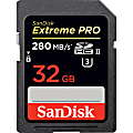 SanDisk Extreme Pro 32 GB Class 3/UHS-II SDHC - 280 MB/s Read - 250 MB/s Write - Lifetime Warranty 1 thumbnail image