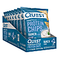 Quest Ranch Protein Tortilla Chips, 1.1 Oz, Pack Of 8 Bags