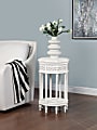 Coast to Coast Dove Wooden Octagonal Accent Table, 28-1/2”H x 16”W x 16”D, White