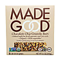 Made Good Organic Granola Bars, Chocolate Chip, 0.85 Oz, 6 Bars Per Box, Pack Of 6 Boxes