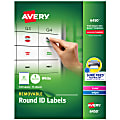 Avery® Removable Round Multipurpose Labels, 6450, 1" Diameter, White, Pack Of 945 1 thumbnail image