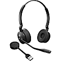 Jabra Engage 55 Headset - Stereo - USB Type A - Wireless - DECT - 492.1 ft - 40 Hz to 16 kHz - On-ear - 9559450125 1 thumbnail image