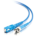 C2G-2m SC-ST 9/125 OS1 Simplex Singlemode Fiber Optic Cable (Plenum-Rated) - Blue - 2m SC-ST 9/125 Simplex Single Mode OS2 Fiber Cable - Plenum CMP-Rated - Blue - 6ft