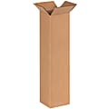 Partners Brand Tall Corrugated Boxes, 6" x 6" x 24", Kraft, Pack Of 25