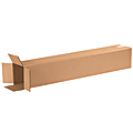 Partners Brand Tall Corrugated Boxes, 6" x 6" x 36", Kraft, Pack Of 25