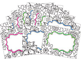 Barker Creek Name Badges/Self-Adhesive Labels, 3 1/2" x 2 3/4", Color Me! In My Garden, Pack Of 45 1 thumbnail image