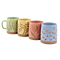 Gibson Home Garcelle 4-Piece Round Stoneware Mug Set, 18 Oz, Assorted Colors 1 thumbnail image