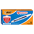 BIC® Prevaguard Round Stic Pens, Medium Point With Antimicrobial Additive, 1.0 mm, Blue Barrel, Blue Ink, Pack Of 12 Pens