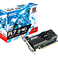 MSI AMD Radeon R7 240 Graphic Card - 2 GB DDR3 SDRAM - Low-profile - 730 MHz Core - 780 MHz Boost Clock - 128 bit Bus Width - HDMI - VGA - DVI