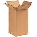 Partners Brand Tall Corrugated Boxes, 8" x 8" x 14", Kraft, Pack Of 25