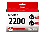Canon PGI-2200XL Black Twin Pack - 2-pack - High Yield - black - original - ink tank - for MAXIFY iB4020, iB4120, MB5020, MB5120, MB5320, MB5420