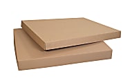 Partners Brand Bulk Cargo Boxes, 48" x 40" x 5", Kraft, Pack Of 5 Lids