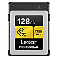Lexar Professional CFexpress Class 10 Type-B GOLD Series Memory Card, 128GB, LCXEXPR128G-RNENG