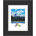 Amanti Art Rectangular Wood Picture Frame, 16” x 19” With Mat, Corvino Black 1 thumbnail image