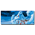 Trademark Global Polar Bears With Nest Of Coke Bottles Gallery-Wrapped Canvas Print By Coca-Cola, 13"H x 22"W
