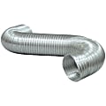 Deflecto® Semi-Rigid 4” x 5’ Aluminum Duct For General Venting, Silver, VENA0459 1 thumbnail image