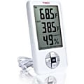 Timex Indoor/Outdoor Thermometer With Indoor Hygrometer and Clock - Hygrometer, Clock, Weather Proof - For Indoor/Outdoor