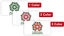 Custom 1, 2 Or 3 Color Printed Labels/Stickers, Rectangle, 1-3/4" x 3-1/4", Box Of 250