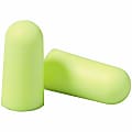 E-A-R Noise Protection Polyurethane Foam Disposable Uncorded Earplugs, Neon Yellow, Box Of 200 Earplugs 1 thumbnail image