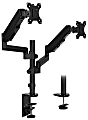Mount-It! MI-4762 Dual-Monitor Arm Desk Mount, 17"H x 10"W x 4.3"D, Black 1 thumbnail image