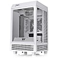 Thermaltake The Tower 100 Snow Mini Chassis - Mini-tower - Snow - SPCC, Tempered Glass - 4 x Bay - 2 x 4.72" x Fan(s) Installed - 0 - Mini ITX Motherboard Supported - 3 x Fan(s) Supported
