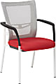 Office Star™ Low-Back Mesh Visitors Chair, Red