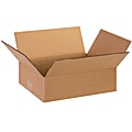 Partners Brand Flat Corrugated Boxes, 13" x 10" x 4", Kraft, Pack Of 25 1 thumbnail image
