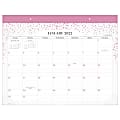 Cambridge® WorkStlye Monthly Desk Calendar, 21-3/4” x 17”, Pink, January To December 2022, 1575-704