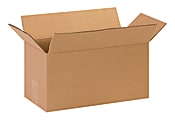 Partners Brand Long Corrugated Boxes, 14" x 7" x 7", Kraft, Pack Of 25