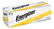 Energizer® Industrial C Alkaline Batteries, Pack Of 12